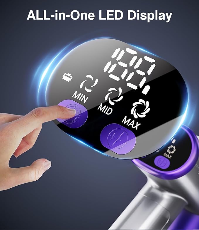 Cordless Vacuum Cleaner, 450W 40Kpa Powerful Stick Vacuum, Up to 50Mins Rechargeable Battery, Vacuum Cleaners for Home Anti-Tangled Lightweight Handheld for Hardwood Floor, Carpets, Pet Hair