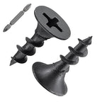 (8670 pcs)#6X1/2 Black Fastener Drywall Screws-Phillips with coarse Threaded tip, Black, Suitable for Drywall Slate, Wood, etc.(15 pounds)