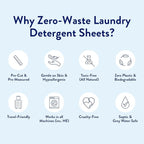 Miracle Made Liquidless Laundry Detergent Sheets – Eco-Friendly, Gentle Fabric Softener – No Dye, Bleach, or Paraben – 60 Strips (120 Loads) – Fresh Linen Scent