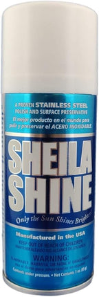Shiela Shine 3 Oz. Stainless Steel Cleaner and Polish Spray, Removes Grease, Fingerprints, Watermarks in Household, Kitchen Cleaner Spray for Stainless Steel Ideal for Appliances, Fridge, Sink, Stoves
