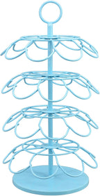 KIMIUP Coffee Pod Holder, Coffee Pod Storage Compatible with K-Cups(36 Pods), Kitchen Detachable Coffee Station Organizer, Spins 360-Degrees(Light Blue)
