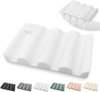 Soap Dish for Shower, Bathroom & Kitchen – Non-Slip, Self-Draining Design to Keep Soap Dry, Extend Soap Life – Easy to Clean, Compact & Durable (White, 2 pcs)
