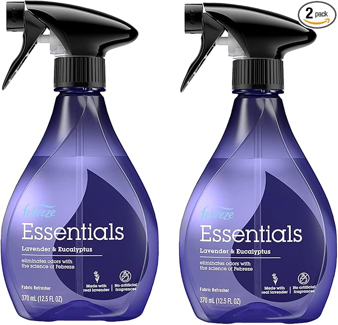 Febreze Essentials Fabric Refresher, Lavender & Eucalyptus 12.5 oz (Pack of 2)