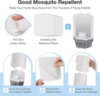 Fly Trap Indoor, 2 Plug-in Fly Catchers with 6 Refill Glue Boards, Fruit Fly & Gnat Trap for Home, Indoor Bug Trap for Mosquitoes, House Flies, Moths & Flying Insects