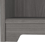 Bush Furniture Cabot Tall 5 Shelf Bookcase | Large Open Bookshelf in Modern Gray | Sturdy Display Cabinet for Library, Living Room, and Home Office