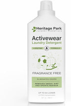 Athletic Sport Active wear Laundry Detergent | 4x Powerful Plant-Based Formula with Cleaning Enzymes for Sport Wash | Fragrance Free Natural Odor & Stain Remover