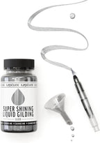 Liquid Silver Leaf Paint - Alcohol Based Fast Drying Silver Liquid Leaf, 3.38 fl oz (100 ml)