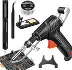 Soldering Iron Kit, 60W Soldering Gun Automatic Hand-held Solder Gun Iron Kit Welding Tool, 110V Automatic Welding Gun, for Electronic Repair, Home appliance repair, DIY