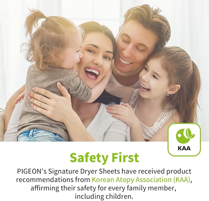 Pigeon Signature Dryer Sheets Laundry Fabric Softener, Vanilla & Rose, La Fiesta, Reduce Static Cling, Eliminate Strong Odor, Infused with Flower Essence, Safe for All, 130 Counts