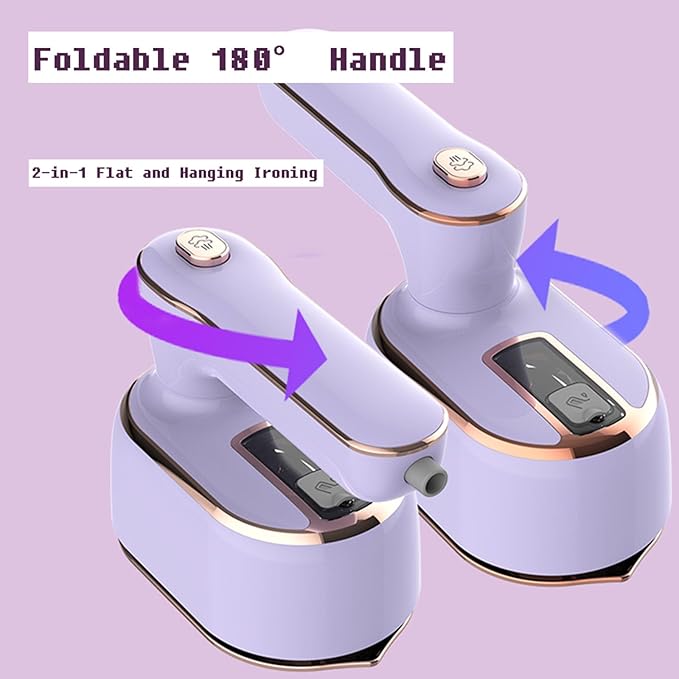 Travel Steamer Iron for Clothes Portable Mini,Small Size Portable Steam Ironing Machine,Handheld Steamer for Clothes, College Dorm Home Travel Essentials Steamer for Clothes