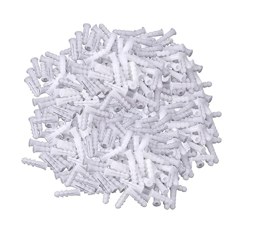 200 Pcs Premium Quality Plastic Drywall Wall Anchors (Screws No Included),Bulk Pack #7x1