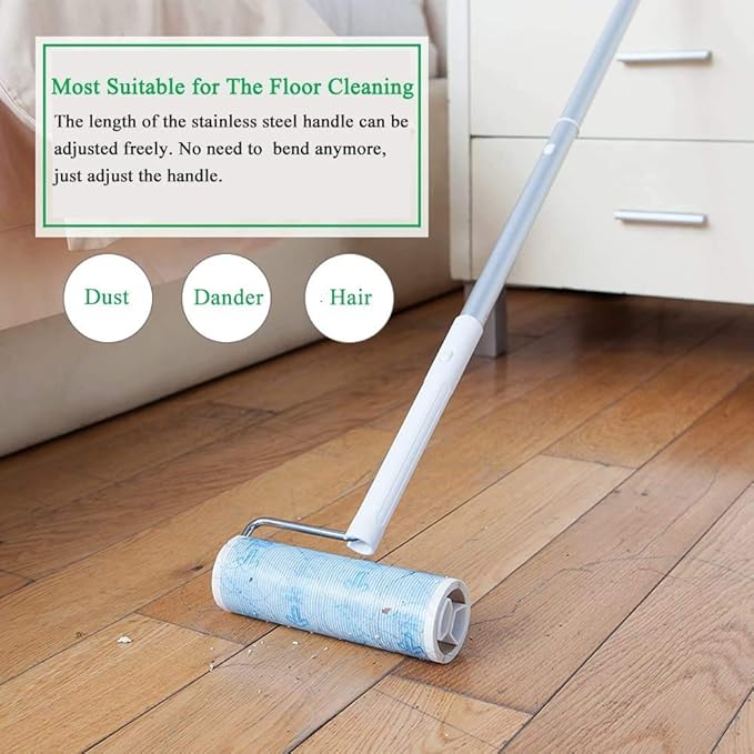 Pet Hair Lint Roller Refills Pet Hair Removal Refills, Japanese UNIKON 802 Sticky Mop Refill 90 Sheets, 3 Packs