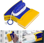 Shape Double‑Side Magnetic Glass Cleaner Wiper with 2 Cotton for Window