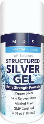 Colloidal Silver Gel Extra Strength - 35ppm Activated Colloidal Silver Gel for Maximum Potency - Made in USA - Structured Formula in a Convenient 4 Pack