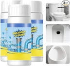 Drain Cleaner Powder, 2026 New Multi-functional Pipeline Dredging Agent, Sink Drain Cleaning Powder for Kitchen, Bathroom, Toilet, Pipe Maintenance (3PCS)