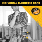 ELEAD Magnetic Storage Organizer Tool Holder - 6-Piece Wall Mount Rack Garage Organization Power Magnet Hanger Workbench Board Slatwall Van Organizers Mounted Hanging Strip