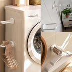 2 Pack Hanger Organizer Stacker Adhesive Foldable Clothes Hanger Holder Mini U Shaped Storage Stand Rack for Electric Dryer Closet Laundry Room Bathroom Washing Machine Organization