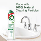 Cif Original Multipurpose Surface Cleaner Cream for Kitchen & Bathroom, Ocean Breeze Scent, 100% Dirt Removal with Natural Cleaning Particles, 2x500ml