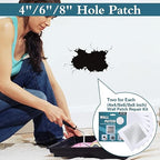 4" 6" 8" (Two of Each) Wall Repair Patch, Plasterboard Patch, Safe Mend Plaster Repair Kit, Safemend Drywall Repair Adhesive, Filler for Walls Ceiling Hole, Self Adhesive Aluminum Mesh Wall Repair