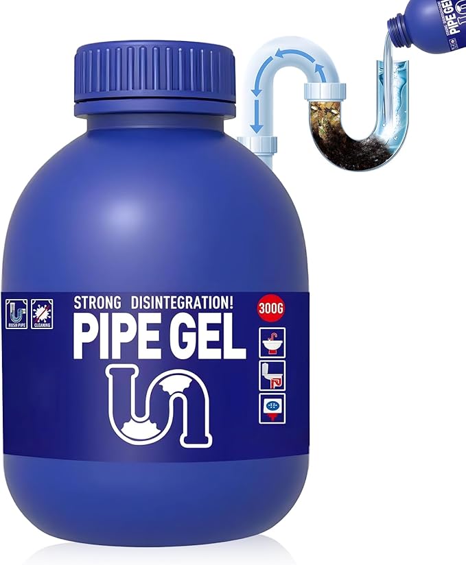 Pipe Bobo Drain Cleaner for Kitchen Sink, Powerful Unclogging, Professional-Grade Drain Opener, Unclog drains, clog remover, Shower, Tub, for All Pipe Materials