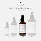 Castle Flush Therapy Neutralizing Toilet Spray | Odor Control: Mist Over the Water Surface, Go, Then Flush | Bathroom Freshening | Neutralizes Odors at the Source | Lavender and Eucalyptus | 4 oz