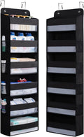WishJazz Over the Door Organizer, 6 Shelf Hanging Organizer, Anti Tilt 50lbs Back of Door Storage for Bathroom, Nursery, Pantry, Baby Essentials