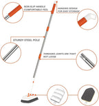 Shower Cleaner Brush, 3-in-1 Tile Tub Scrubber Brush with 51" Adjustable Long Handle, 3 Different Function Cleaning Heads, Scrub Brush for Bathroom, Kitchen, Walls, Bathtub, Sink