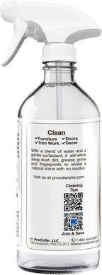 Daily Dusting Spray Surface Cleaner 16 oz - Wood Cleaner Cleaning Spray for Tables, Banisters, Old Wooden Cabinet, Doors, Decors & Antique Restorer Revealing Natural Shine