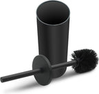 Stainless Steel Toilet Brush with Holder Set for Bathroom Storage and Organization Toilet Bowl Cleaner Brush and Holder (1, Black)