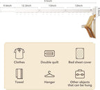 Clothes Drying Rack,Laundry Drying Rack Wall Mount, Wall Mounted Clothes Rack,Retractable,Collapsible(Tri-Fold),Drying Rack Clothing,can Fold Upward & Left & Right,Space Saver, White Color