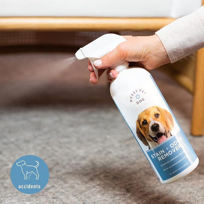Dog Stain and Odor Remover – Carpet Stain Remover and Pet Odor Eliminator, Safe for Dogs & Puppies - 27.05 fl oz