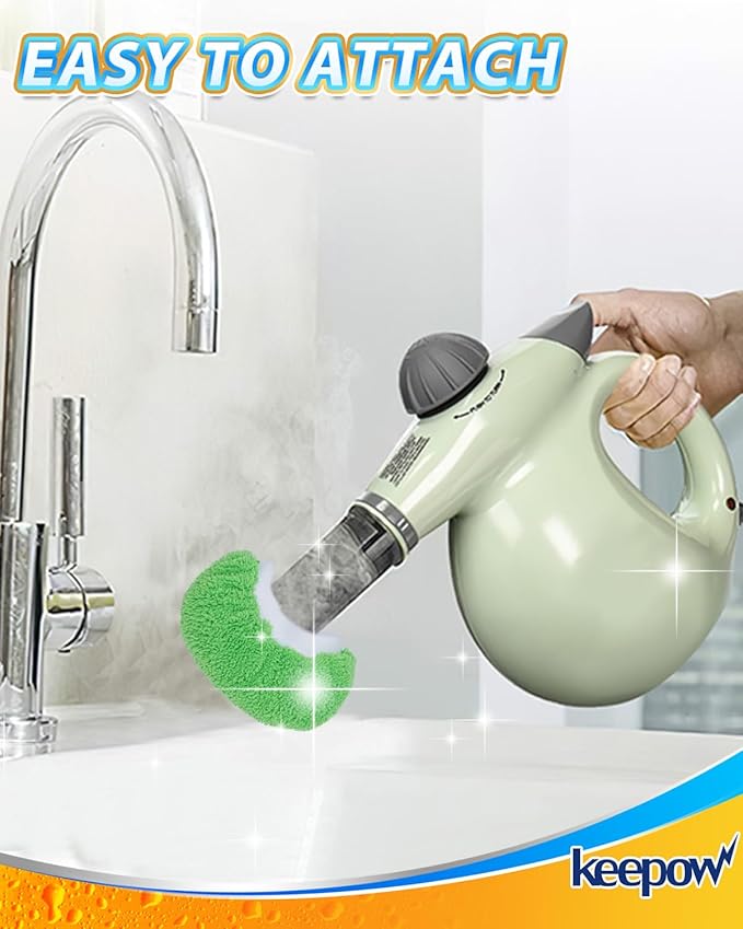 Steam Cleaner Accessories Microfiber Cloth for Handheld Steam Shot Reusable Washable Steam Mop Pads Compatible with Bissell Steam Shot, Wagner, McCulloch and Most of Handheld Steam Cleaners, 4+4 Pack