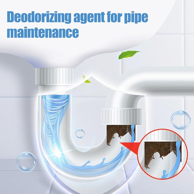 2026 Upgraded Sink and Drain Cleaner, Multi-functional Powerful Pipe Unclogging Agent Drains Cleaner Fast Foaming for Kitchen Toilet and Pipes Cleaning Tool (2Set)