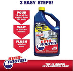 Roto-Rooter Hair Clog Remover l Dissolves Hair Clogs Faster l Safe on Pipes | 128 oz.