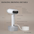 Steamer for Clothes,Fast Heating 20 Seconds,330ml Removable Water Tank,Steam Iron for Clothes,Dry and Wet Ironing,Handheld Portable Steamer Suitable for Travel/Home/Office