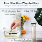 Aneu Simple Soak 32oz – Soak & Rinse Formula | Easily Dissolves Tough Resins & Grime | No Shaking Required | Cleans Glass, Silicone, Metal, & Borosilicate | 32oz - 1 Pack