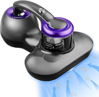 Mattress Vacuum Cleaner, Handheld UV Bed Vacuum Cleaner 16KPa & 12800 Vibrations Per/Min Upgraded Effectively Clean Up Bed, Pillows, Cloth Sofas, Carpets and Ther Fabric Surfaces
