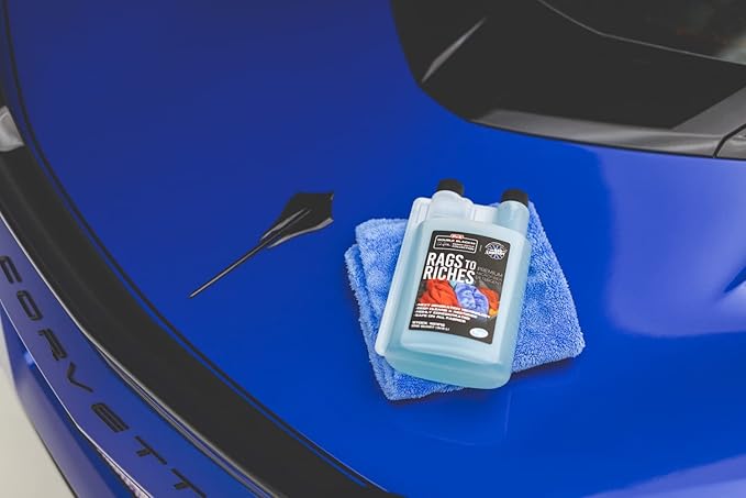 P & S PROFESSIONAL DETAIL PRODUCTS - Rags to Riches Quart + Gallon Refill Combo - Premium Microfiber Detergent, Deep Cleans and Restores, Safe on All Fabrics, Highly Concentrated (1 Gallon + 1 Quart)