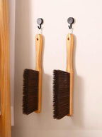 Wooden Handle Brush Hand Broom Household Cleaning Brush Soft Bristles Dusting Brush for Bed,Sofa,Furniture,Clothes,Car