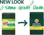 Scotch-Brite Heavy Duty Scouring Pad, Durable and Long-Lasting Dish Scrubber for Kitchen + Outdoor, 30 Scrub Pads for Uncoated Pots and Pans, Cast Iron Cooktops, Grill Grates, Oven Racks, and BBQ