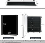 24x30 Inch Medicine Cabinet with Mirror, Brushed Nickel-Aluminum Frame, Farmhouse Bathroom Storage Cabinet (Recessed or Surface Mount)