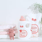 B&B Baby Fabric Softener Bottle Jasmine & Rose 50.7 oz - Hypoallergenic, for Baby, Newborn, or Infant, Sensitive Skin, Natural Ingredients, Clothes Huggably Soft