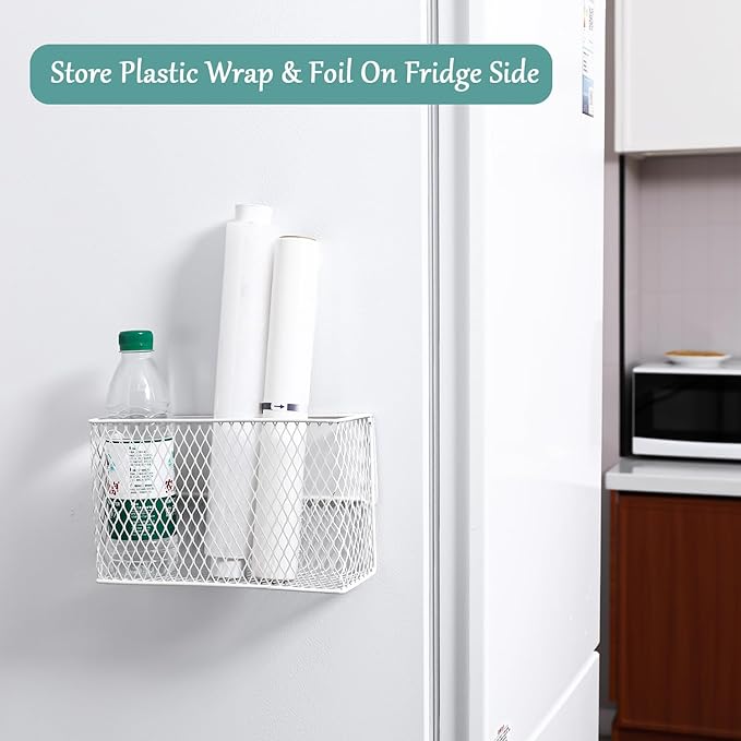 Magnetic Dryer Ball Holder For Laundry Room Organization And Storage, Metal Hanging Lint Bin Basket, Iron Mesh Dryer Ball Container Box Organizer