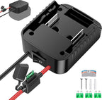 Battery Adapter for Power Wheel Adapter Compatible with Makita 18V Battery, Power Conversion Kit for DIY RC Toy Cars, Power Tool, Battery Connector with Switch & Fuse, 12AWG Wire, Wire Terminal