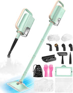 Steam Mop Cleaner Safe High-temp for Deep Cleaning, Lightest Detachable Floor Steamer with 2 Steam Mode 3 Adjustable Level Heavy Duty Powerful Handheld Steam Cleaner for Hardwood & Laminate Tile Grout