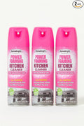 Homebright Power Foaming Kitchen Cleaner, Pink Grapefruit Scent – All-Purpose Degreaser Spray, Plant-Based Formula, 10 oz Cans (3-Pack)