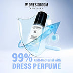 W.Dressroom No.97 April Cotton Living Clear Perfume, Body Mist, Long-Lasting Unisex, Alcohol-Free Water-Based, Spray on Skin, Clothes, Bedding & Car, Travel Size 5.28 oz