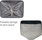 TheWarmHome Organization and Storage Basket for Organizing - 17x14x10 inch Large 3 Pack Collapsible Storage Bin for Shelves, Fabric Basket for Gifts Empty Organizer Gift Closet (Black & Grey)