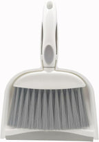 Mini Broom and Dustpan Set-Mini Whisk Set for Desk, Housekeeping, Office, Kitchen, Pet Nest, etc.,Daily Cleaning Necessity Plastic Mini Dustpan Set (Gray)