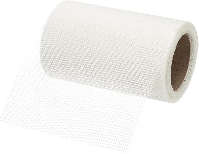 PATIKIL Drywall Repair Mesh Tape, 8 inch x 82 ft Fiberglass Repair Patch Self-Adhesive Dry Wall Joint Tape 9 Mesh Wall Hole Crack and Seam Patch, White